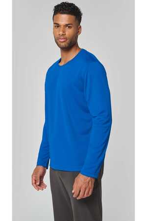 Herren Basic Sport Funktionsshirt Langarm