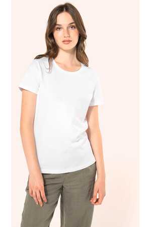 Supima® Damen-T-Shirt mit Rundhalsausschnitt und kurzen Ärmeln