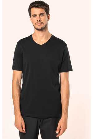 Supima® Herren-T-Shirt mit V-Ausschnitt und kurzen Ärmeln