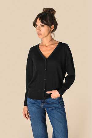 Umweltfreundliche Damenstrickjacke aus Lyocell