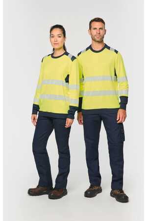 Recyceltes Sicherheits-T-Shirt mit langen Ärmeln