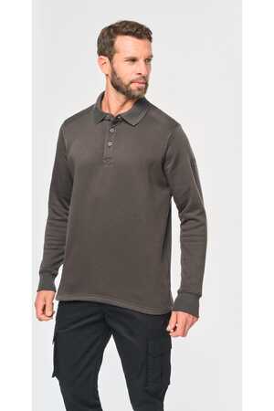 Sweatshirt mit Polokragen