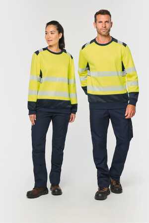Recyceltes Sicherheitssweatshirt Rundhalsausschnitt