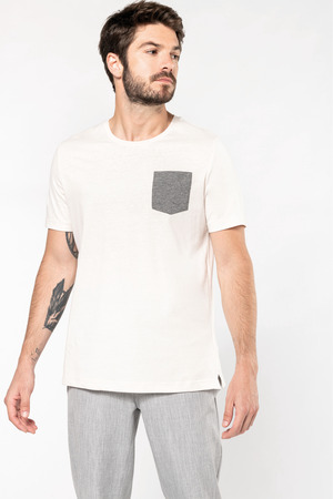 T-Shirt aus Bio-Baumwolle mit Brusttasche