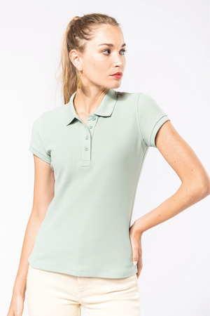 Damen Kurzarm Piqué Poloshirt Bio-Baumwolle