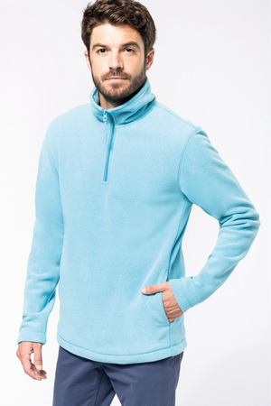 Enzo > Mikrofleece Pullover 1/4 Zip Heather Deluxe