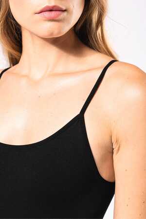 Umweltfreundliches, nahtloses Damen-Top mit feinen Trägern