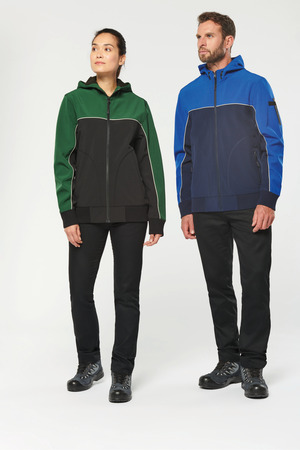 3-lagiger zweifarbiger Unisex-Softshell-Blouson