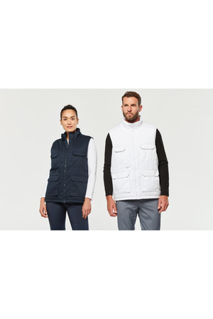 Gefütterte Unisex-Weste aus  Baumwollpolyester