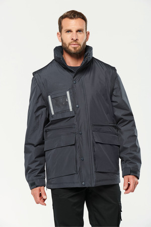 Workwear Parka mit abtrennbaren Ärmeln