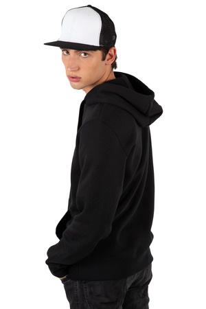Trucker-Cap - 6-Panels-Kappe, Flachschirm