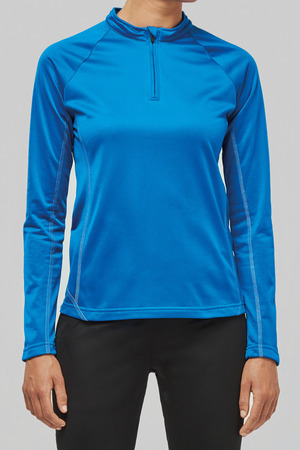 Damen-Runningshirt mit 1/4-Reißverschluss