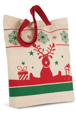 Einkaufstasche mit Weihnachtsmotiven