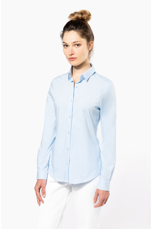 Damen Stretchbluse Langarm