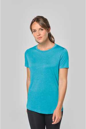 Damen-Triblend-Sportshirt mit Rundhalsausschnitt