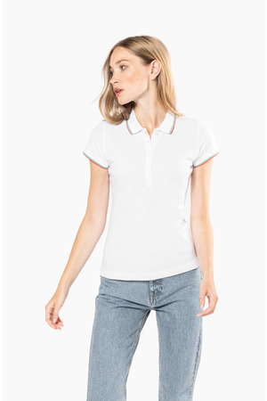 Damen Piqué Poloshirt Kurzarm