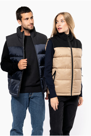 Gesteppter Unisex-Bodywarmer in zwei Farbtönen