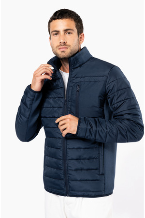 Jacke aus zwei Materialien für Herren