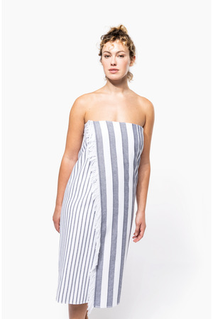 Gestreiftes Fouta-Tuch mit Fransen