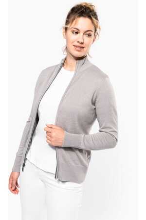 Damen Cardigan mit Reißverschluss