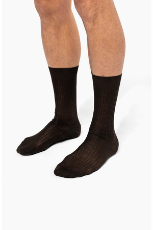 4 x 2 Fil d'Écosse Herrensocken aus Baumwollripp