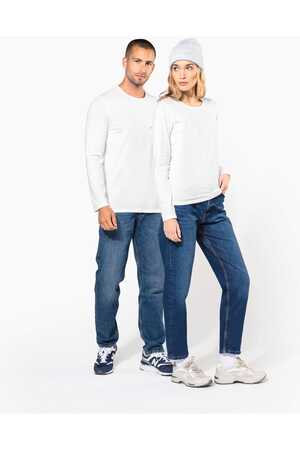 Damen Langarm-T-Shirt mit Rundhalsausschnitt
