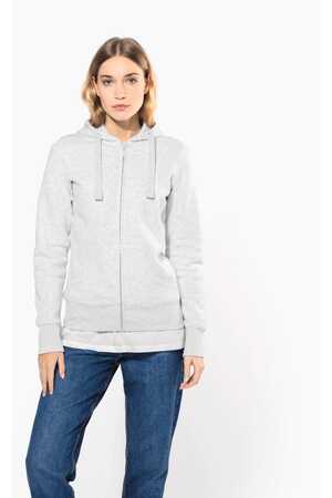 DAMEN KAPUZENSHIRT mit Reißververschluss