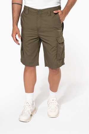 Leichte Bermuda-Shorts für Herren mit mehreren Taschen