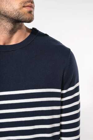 Herrenpullover im Marine-Stil