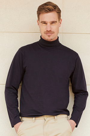 Roll-Neck Long-Sleeve T-Shirt