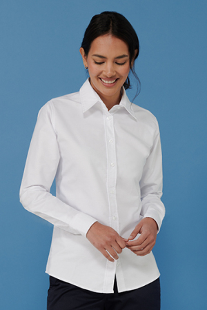 Ladies Classic Long Sleeved Oxford Shirt