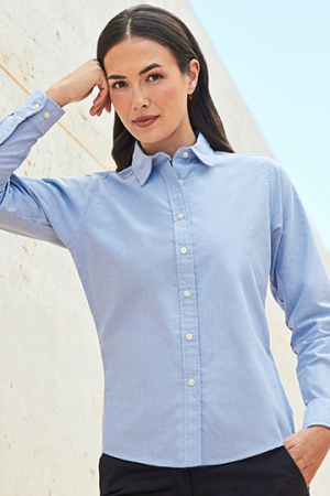 Ladies Classic Long Sleeved Oxford Shirt