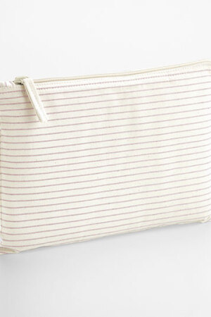 Striped Organic Cotton Accessory Pouch