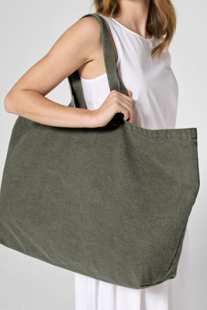Garment Dyed Oversized Tote Bag