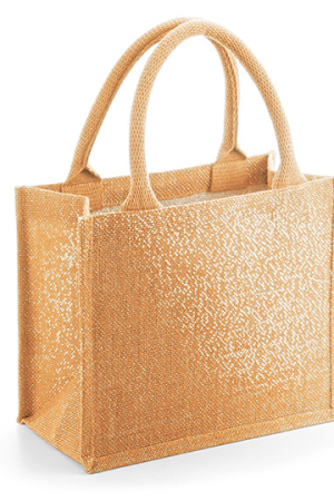 Shimmer Jute Mini Gift Bag