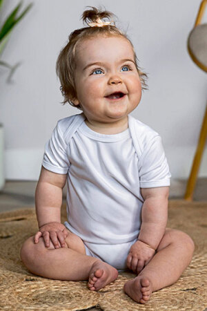 Short Sleeve Baby Bodysuit Polyester