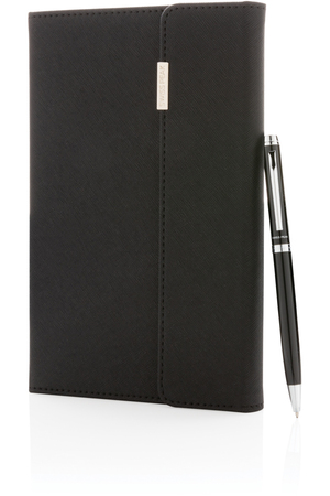 Swiss Peak Deluxe A5 Notizbuch mit Stift