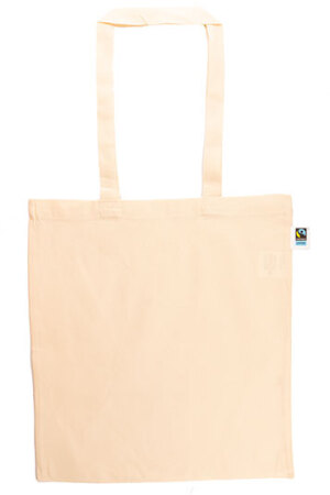 Baumwolltasche, Fairtrade-Baumwolle, lange Henkel Natural