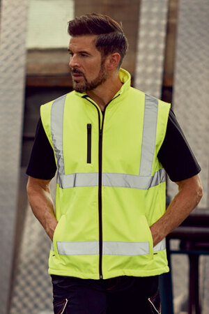 Hi Vis Softshell Gilet