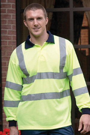 Hi-Vis Long Sleeve Polo