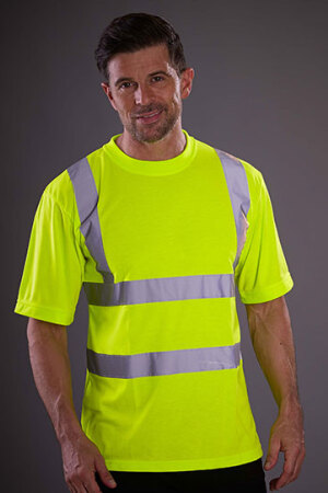 Two Band & Brace Hi Vis T-Shirt